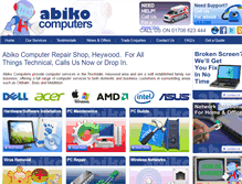 Tablet Screenshot of abiko.co.uk